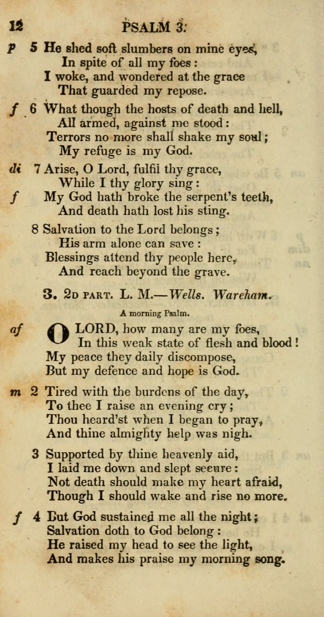 Psalms and Hymns, Adapted to Public Worship: and approved by the General Assembly of the Presbyterian Church in the United States of America: the latter being arranged according to subjects... page 12