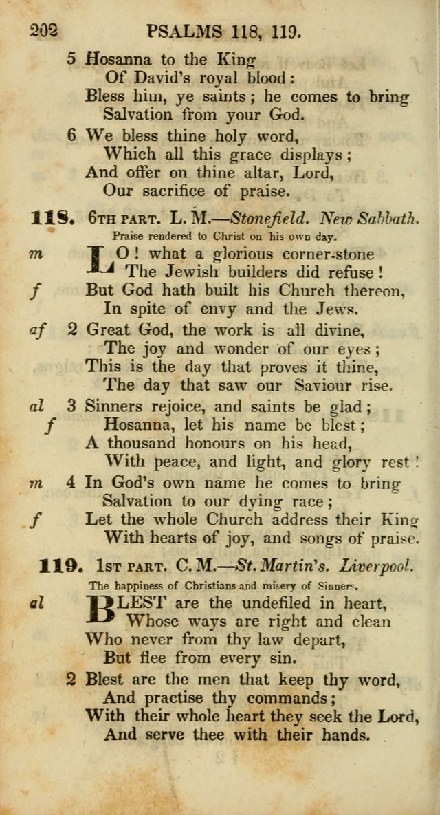 Psalms and Hymns, Adapted to Public Worship: and approved by the General Assembly of the Presbyterian Church in the United States of America: the latter being arranged according to subjects... page 202