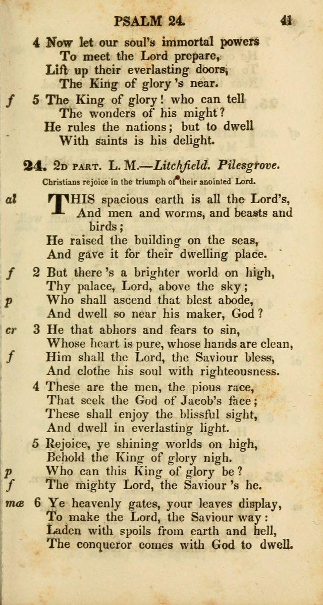 Psalms and Hymns, Adapted to Public Worship: and approved by the General Assembly of the Presbyterian Church in the United States of America: the latter being arranged according to subjects... page 41