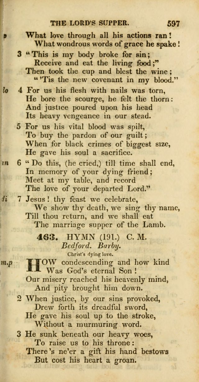 Psalms and Hymns, Adapted to Public Worship: and approved by the General Assembly of the Presbyterian Church in the United States of America: the latter being arranged according to subjects... page 599