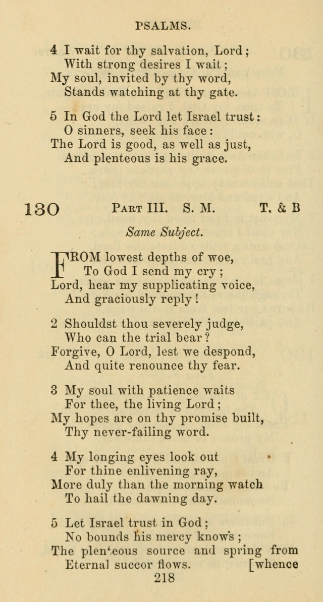 Psalms and Hymns: adapted to social, private and public worship in the Cumberland Presbyterian Chruch page 218