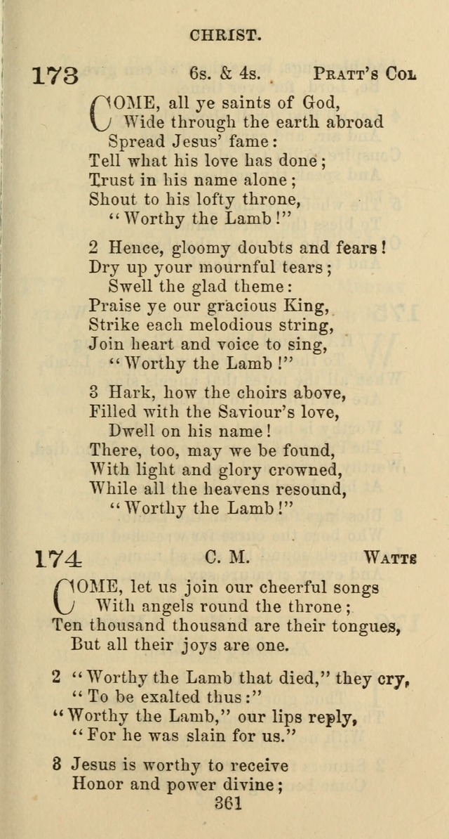 Psalms and Hymns: adapted to social, private and public worship in the Cumberland Presbyterian Chruch page 361