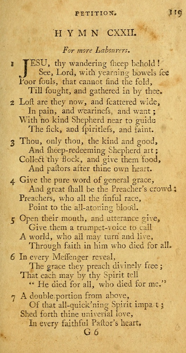A Pocket hymn book, designed as a constant companion for the pious: collected from various authors page 126