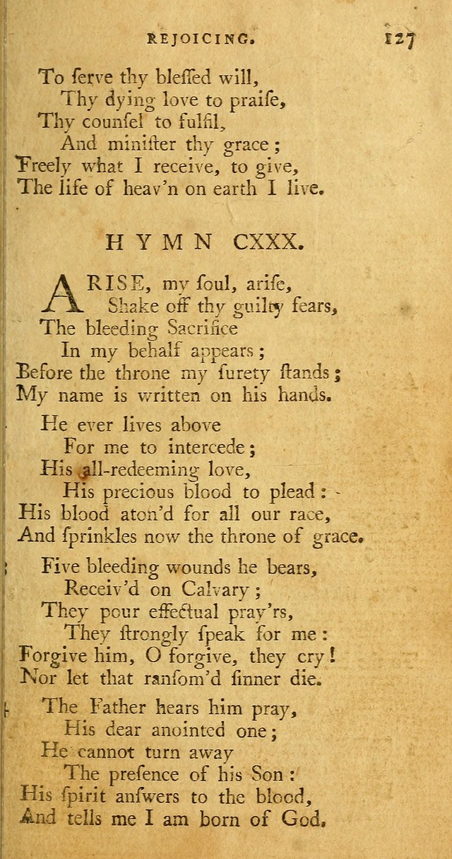 A Pocket hymn book, designed as a constant companion for the pious: collected from various authors page 134