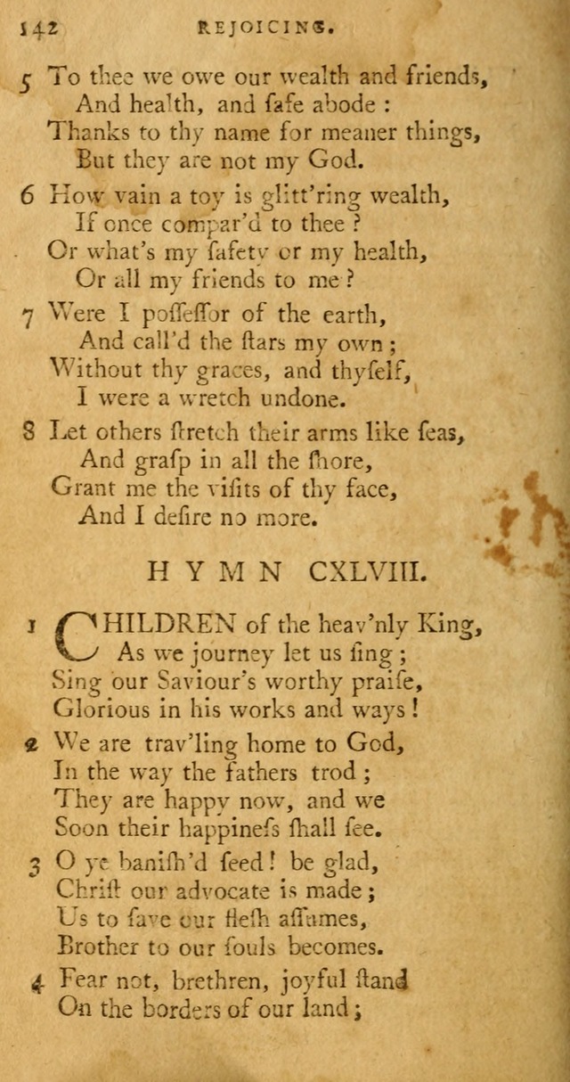 A Pocket hymn book, designed as a constant companion for the pious: collected from various authors page 149