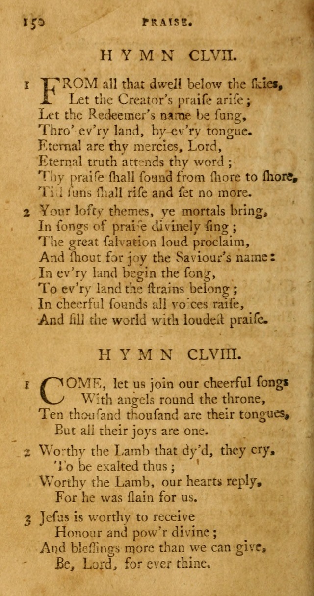 A Pocket hymn book, designed as a constant companion for the pious: collected from various authors page 157