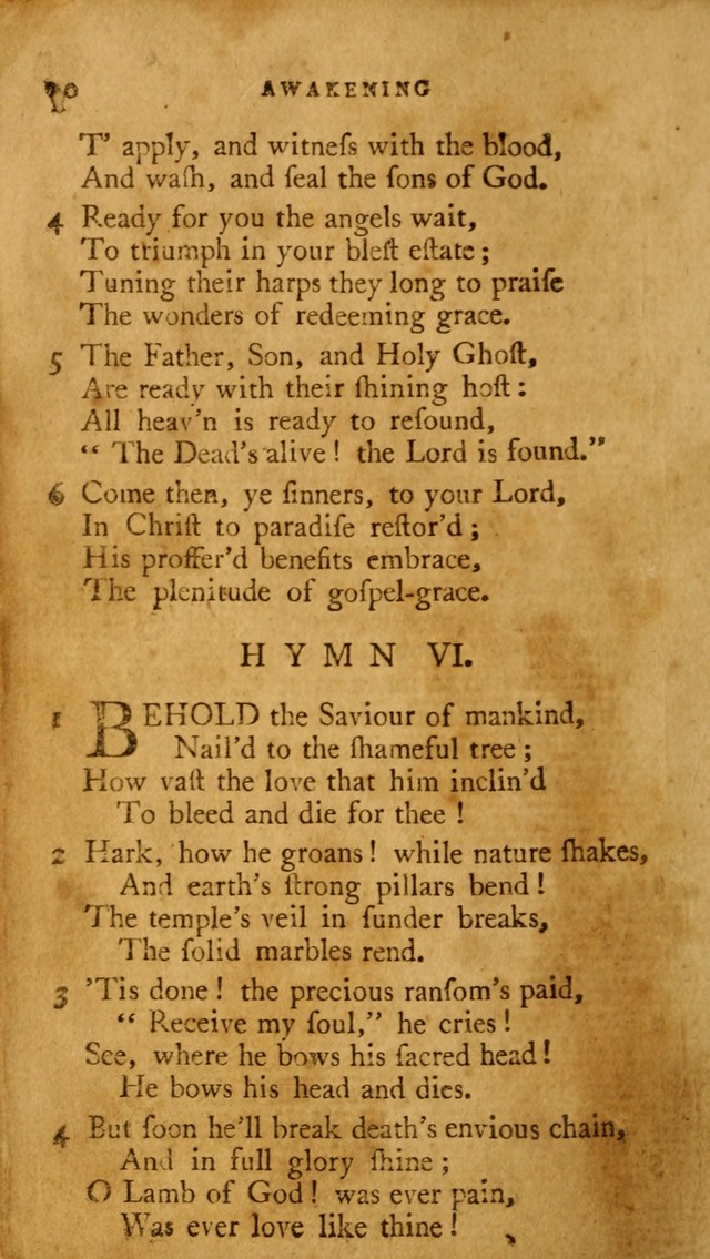 A Pocket hymn book, designed as a constant companion for the pious: collected from various authors page 17