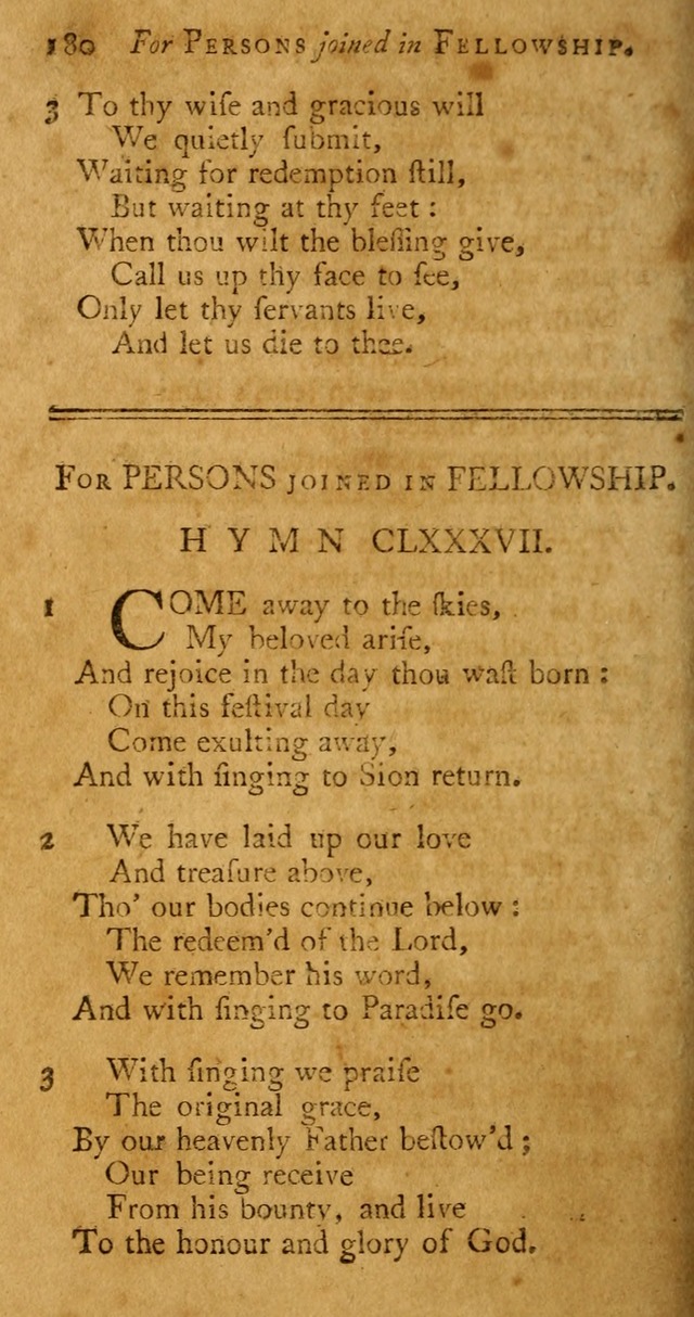 A Pocket hymn book, designed as a constant companion for the pious: collected from various authors page 187