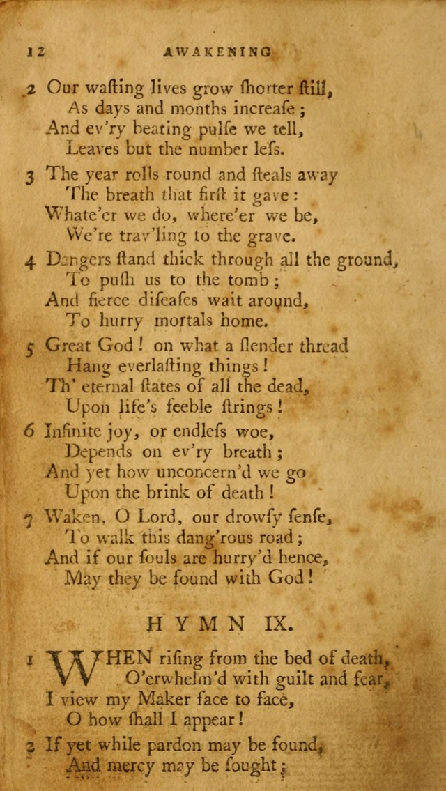 A Pocket hymn book, designed as a constant companion for the pious: collected from various authors page 19