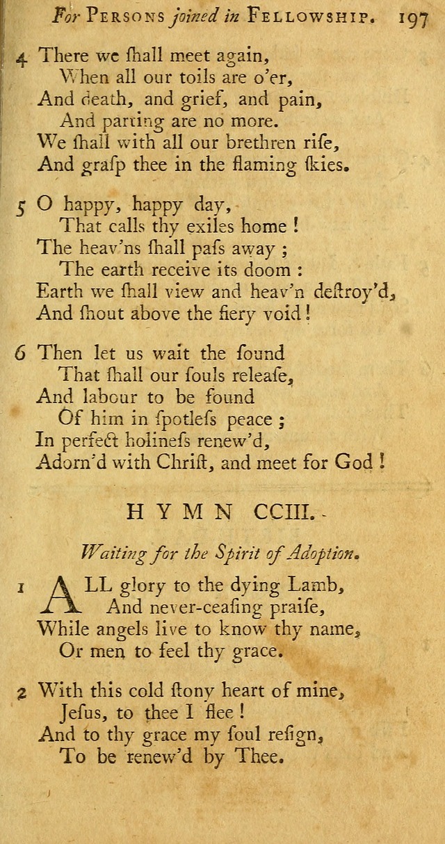 A Pocket hymn book, designed as a constant companion for the pious: collected from various authors page 204