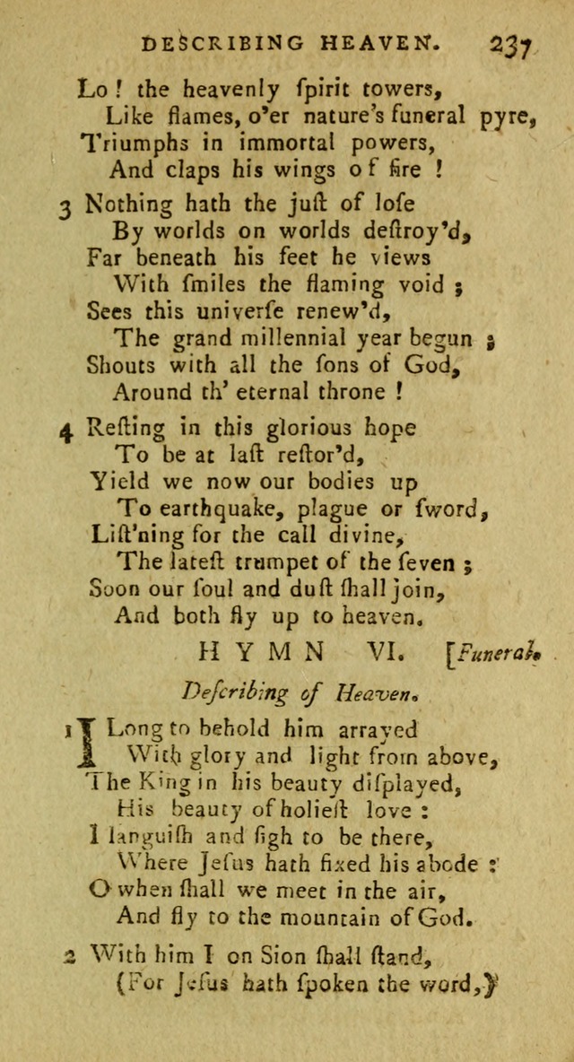 A Pocket Hymn Book: designed as a constant companion for the pious, collected from various authors (9th ed.) page 237