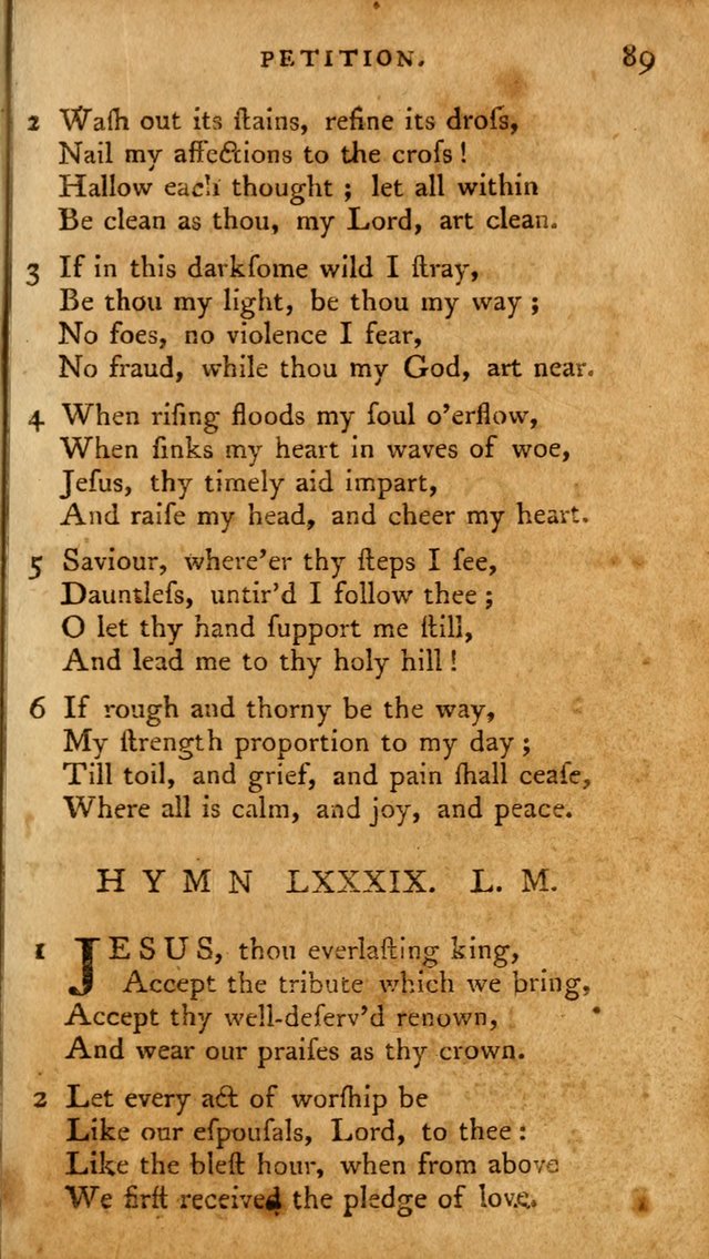 A Pocket Hymn-Book: designed as a constant companion for the pious: collected from various authors. (21st ed.) page 89