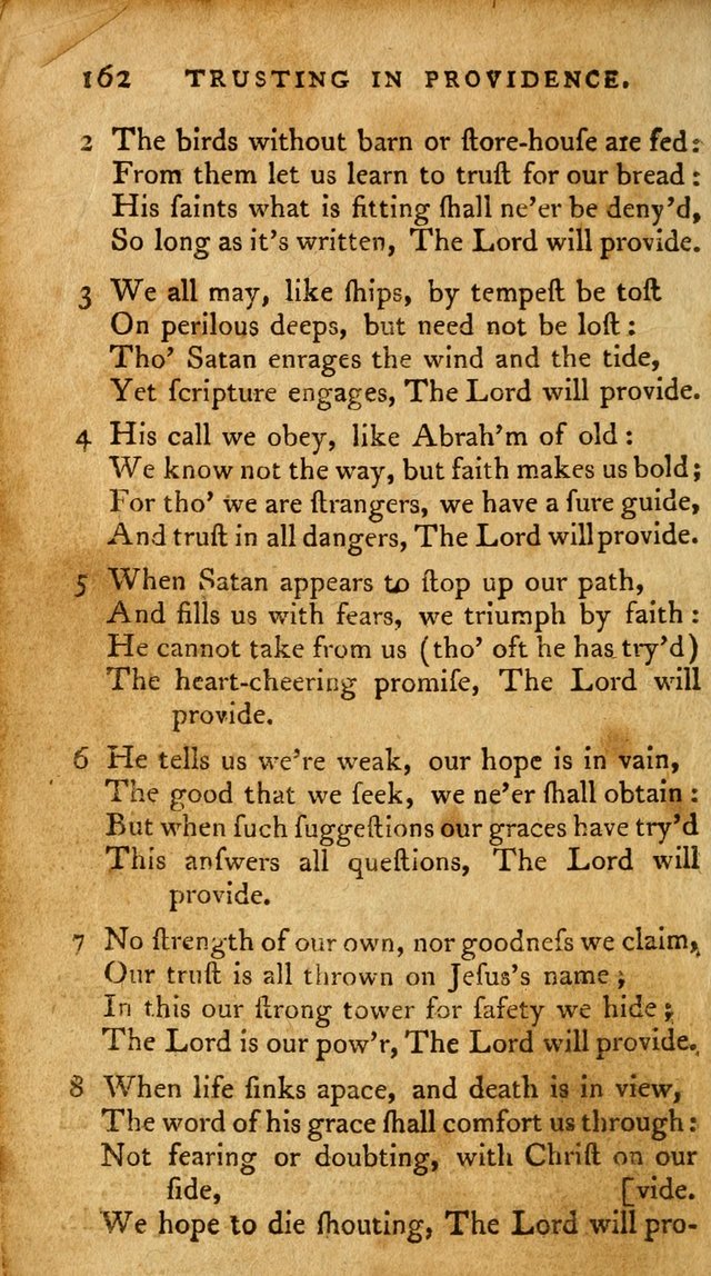A Pocket Hymn Book, Designed as a Constant Companion for the Pious,  Collected from Various Authors. 28th ed. page 162