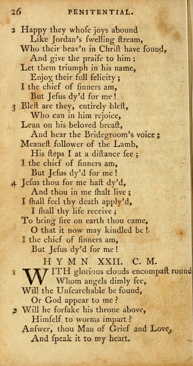 A Pocket Hymn Book, Designed as a Constant Companion for the Pious,  Collected from Various Authors. 28th ed. page 26