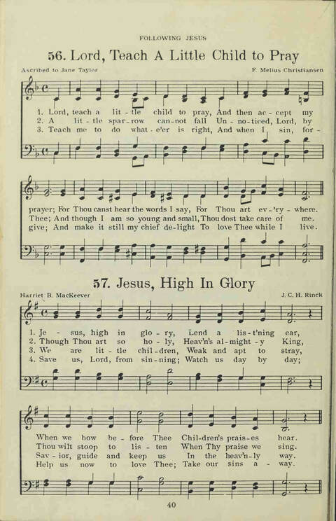 The Primary Hymn Book: Hymns and Songs for Little Children page 34