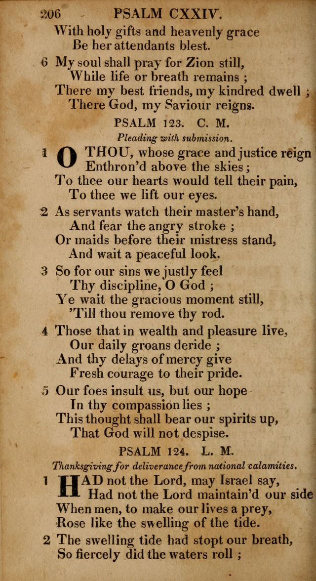 The Psalms and Hymns: with the catechism, confession of faith and liturgy of the Reformed Dutch Church in North America page 206