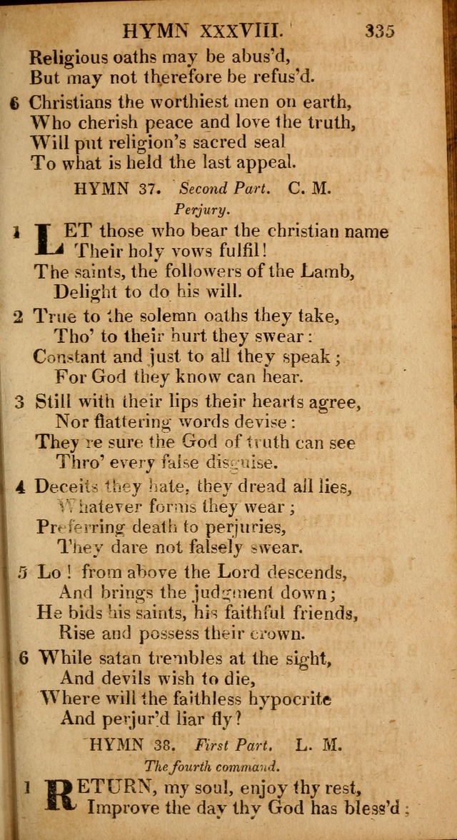 The Psalms and Hymns: with the catechism, confession of faith and liturgy of the Reformed Dutch Church in North America page 335