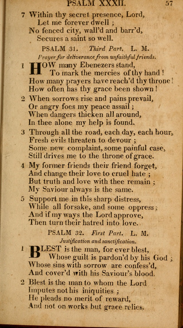 The Psalms and Hymns: with the catechism, confession of faith and liturgy of the Reformed Dutch Church in North America page 57