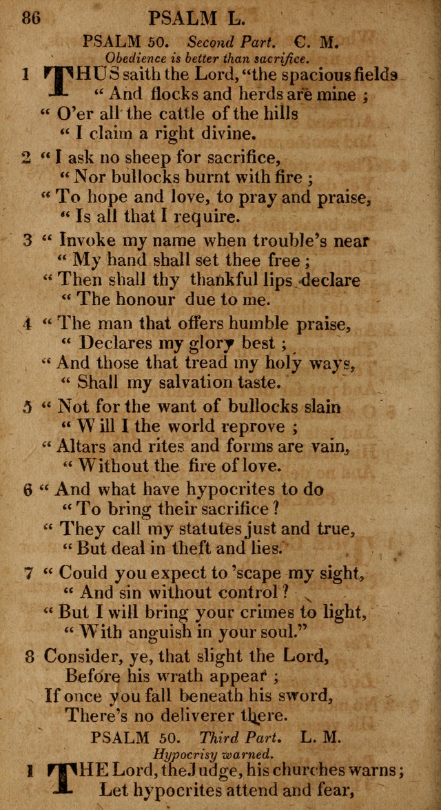 The Psalms and Hymns: with the catechism, confession of faith and liturgy of the Reformed Dutch Church in North America page 86