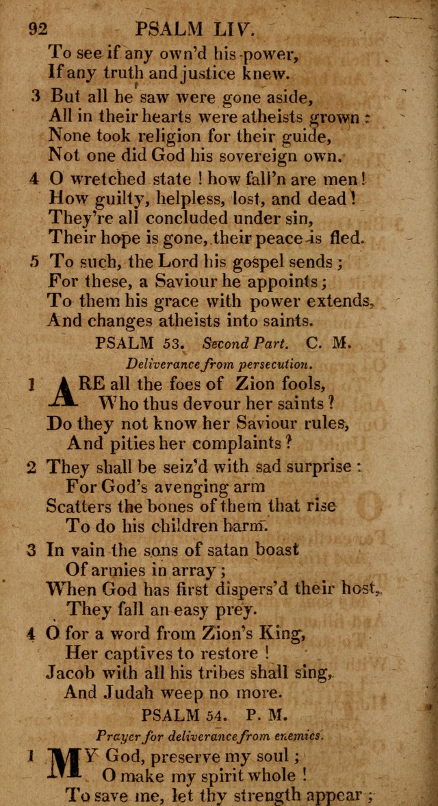 The Psalms and Hymns: with the catechism, confession of faith and liturgy of the Reformed Dutch Church in North America page 92
