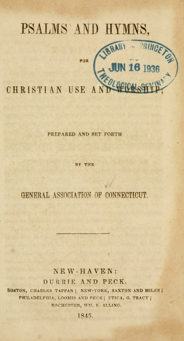Psalms and Hymns, for Christian Use and Worship page 12