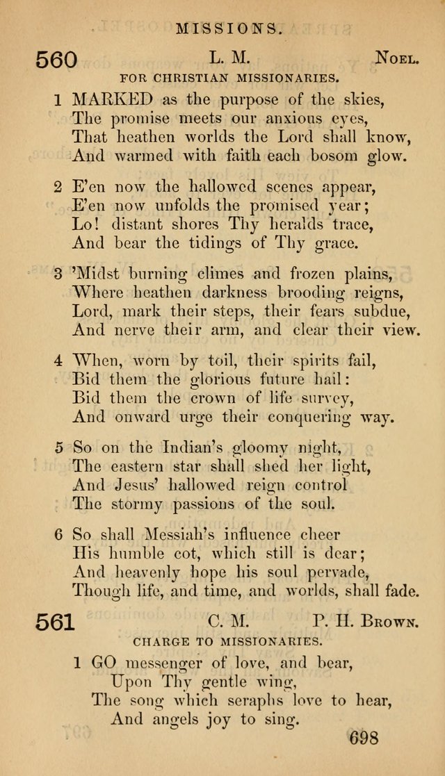 The Psalms and Hymns, with the Doctrinal Standards and Liturgy of the Reformed Protestant Dutch Church in North America page 706