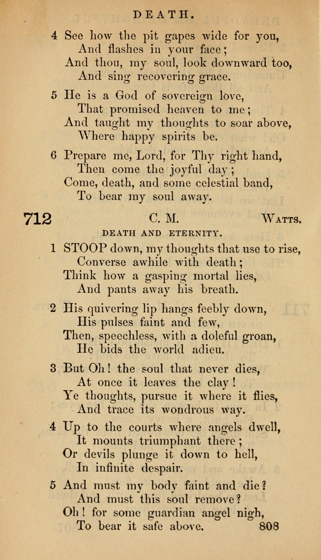 The Psalms and Hymns, with the Doctrinal Standards and Liturgy of the Reformed Protestant Dutch Church in North America page 816