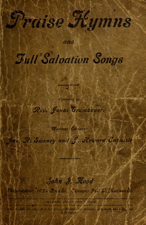 Praise Hymns and Full Salvation Songs page cover