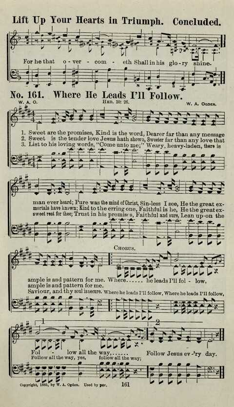 Praise Him: containing many new and some of the best of the old hymns and tunes for all occasions of Christian work and worship page 159