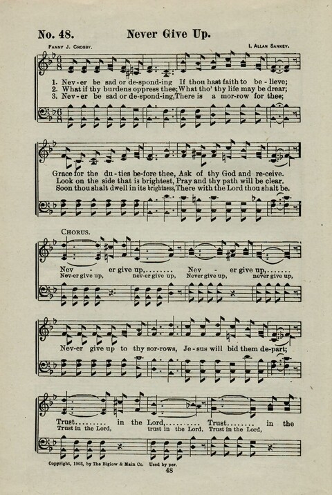Praise Him: containing many new and some of the best of the old hymns and tunes for all occasions of Christian work and worship page 46