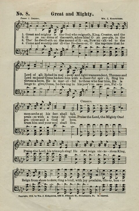 Praise Him: containing many new and some of the best of the old hymns and tunes for all occasions of Christian work and worship page 6