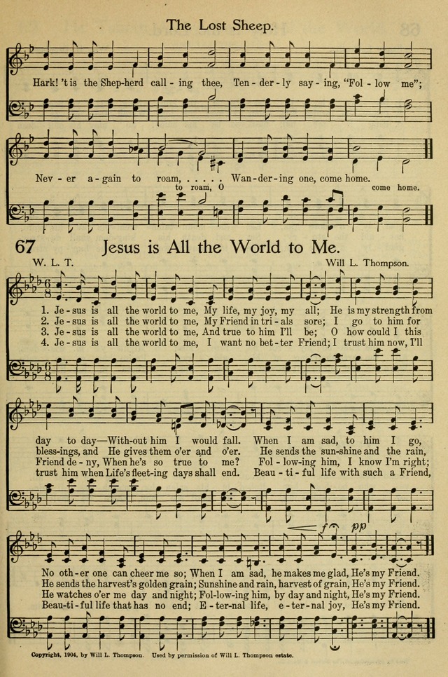 Pentecostal Hymns Nos. 5 and 6 Combined: a winnowed collection for young people
