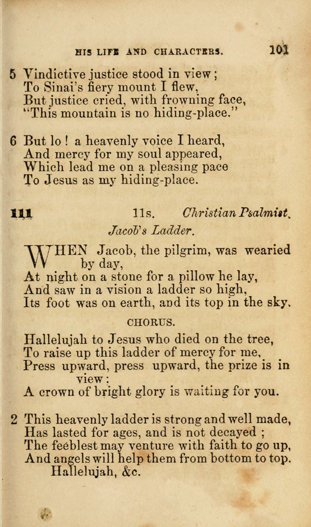 Pocket Hymns: original and selected. designed for the use of the regular Baptist church, and all who love our Lord Jesus Christ page 101