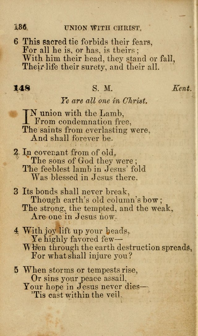Pocket Hymns: original and selected. designed for the use of the regular Baptist church, and all who love our Lord Jesus Christ page 136