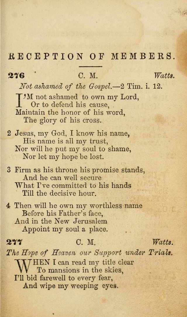 Pocket Hymns: original and selected. designed for the use of the regular Baptist church, and all who love our Lord Jesus Christ page 257