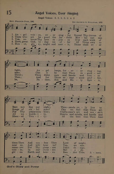 The Presbyterian Hymnal page 15