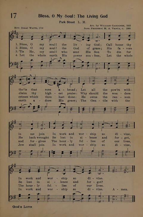 The Presbyterian Hymnal page 17