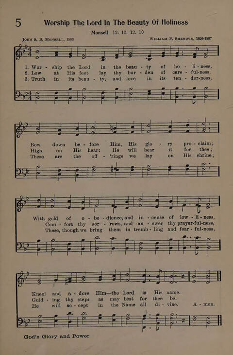The Presbyterian Hymnal page 5