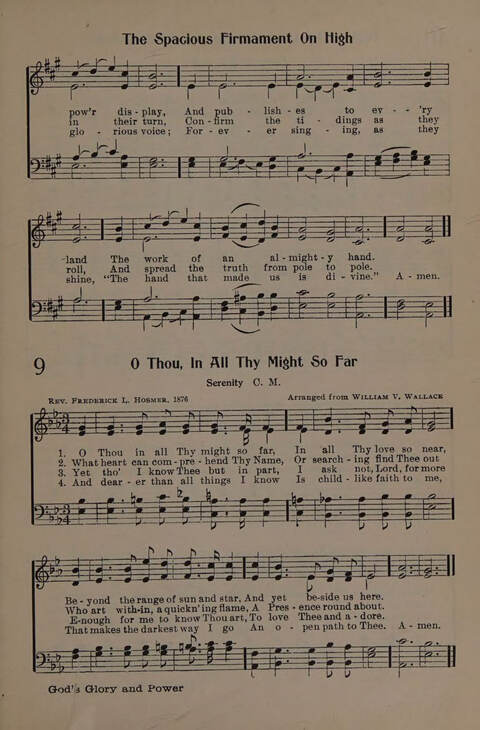 The Presbyterian Hymnal page 9