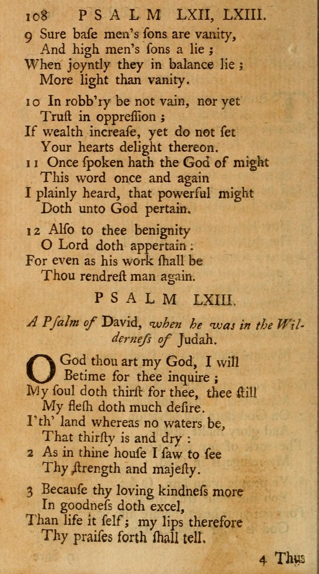 The Psalms, Hymns, and Spiritual Songs of the Old and New-Testament: faithfully translated into English metre: for the use, edification, and comfort of the saints...especially in New-England (25th ed) page 112