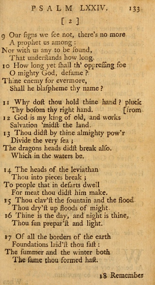 The Psalms, Hymns, and Spiritual Songs of the Old and New-Testament: faithfully translated into English metre: for the use, edification, and comfort of the saints...especially in New-England (25th ed) page 137