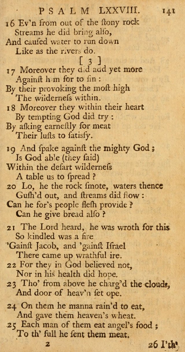 The Psalms, Hymns, and Spiritual Songs of the Old and New-Testament: faithfully translated into English metre: for the use, edification, and comfort of the saints...especially in New-England (25th ed) page 145