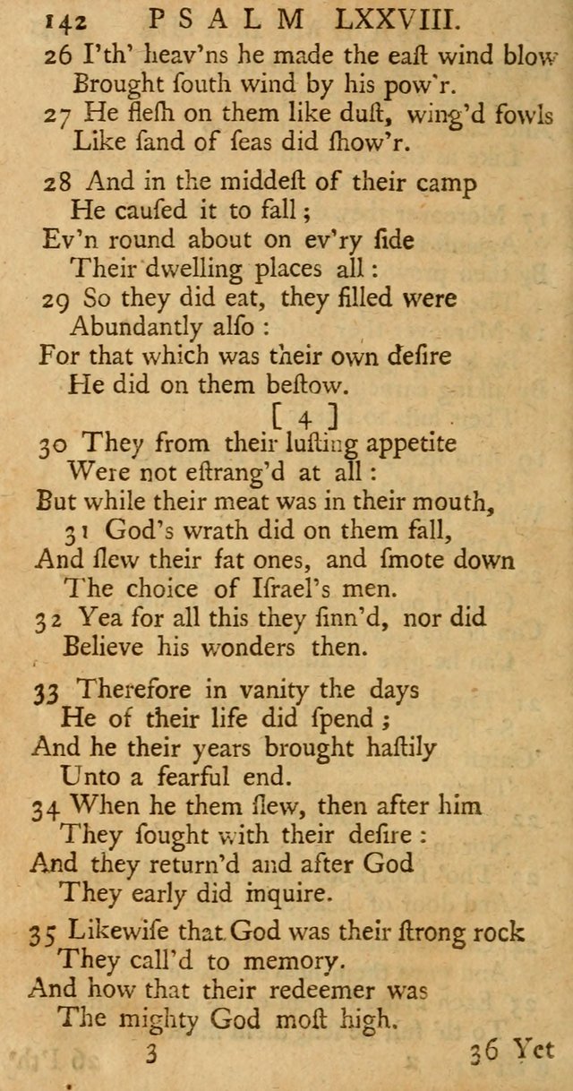 The Psalms, Hymns, and Spiritual Songs of the Old and New-Testament: faithfully translated into English metre: for the use, edification, and comfort of the saints...especially in New-England (25th ed) page 146