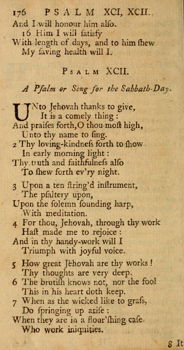 The Psalms, Hymns, and Spiritual Songs of the Old and New-Testament: faithfully translated into English metre: for the use, edification, and comfort of the saints...especially in New-England (25th ed) page 184