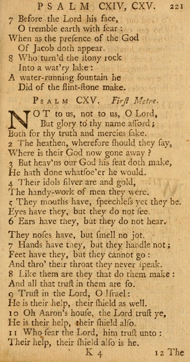 The Psalms, Hymns, and Spiritual Songs of the Old and New-Testament: faithfully translated into English metre: for the use, edification, and comfort of the saints...especially in New-England (25th ed) page 229