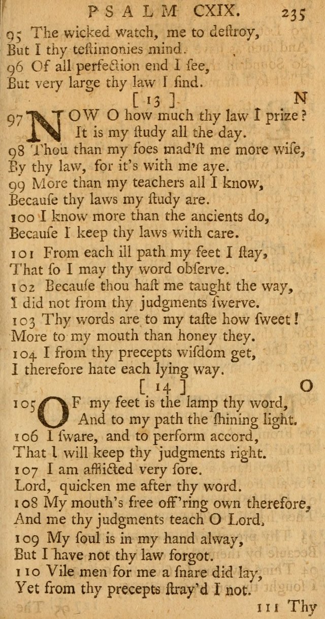 The Psalms, Hymns, and Spiritual Songs of the Old and New-Testament: faithfully translated into English metre: for the use, edification, and comfort of the saints...especially in New-England (25th ed) page 243
