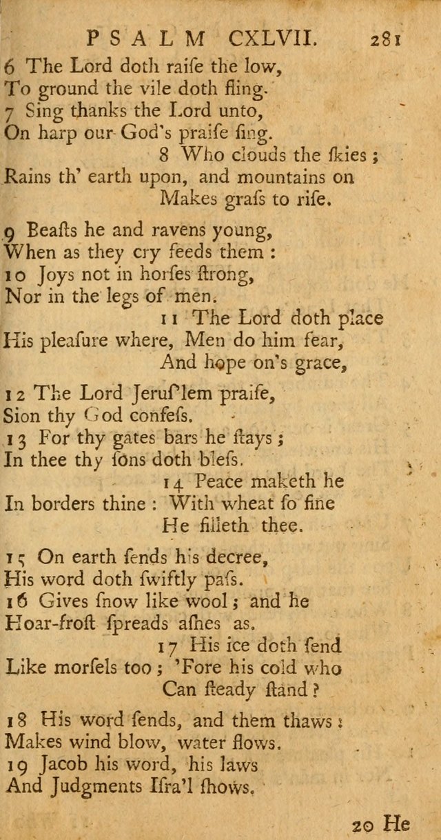 The Psalms, Hymns, and Spiritual Songs of the Old and New-Testament: faithfully translated into English metre: for the use, edification, and comfort of the saints...especially in New-England (25th ed) page 289