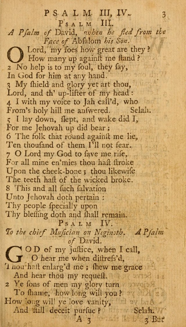 The Psalms, Hymns, and Spiritual Songs of the Old and New-Testament: faithfully translated into English metre: for the use, edification, and comfort of the saints...especially in New-England (25th ed) page 3