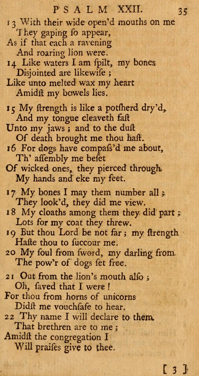 The Psalms, Hymns, and Spiritual Songs of the Old and New-Testament: faithfully translated into English metre: for the use, edification, and comfort of the saints...especially in New-England (25th ed) page 37