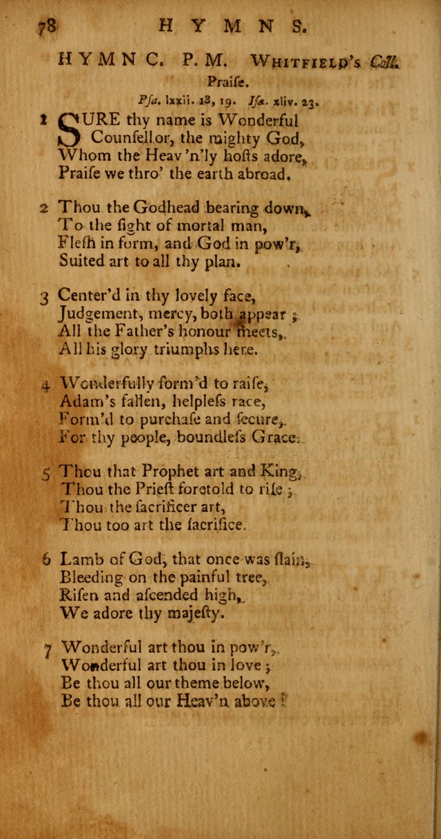Psalms, Hymns and Spiritual Songs: selected and original, designed for the use of the Church Universal in public and private devotion page 78